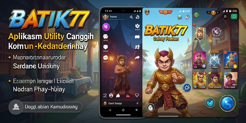 Tampilan antarmuka BATIK77 yang modern dan fungsional.